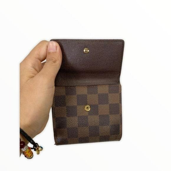 Authentic Louis Vuitton Wallet Damier Azur Leather LV Vintage - Picture 9 of 11